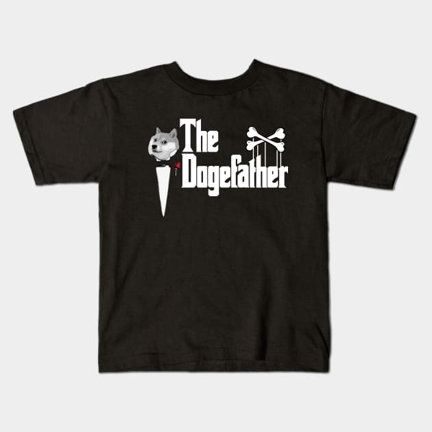 The Dogefather Meme Kids T-Shirt by TShirtWaffle1